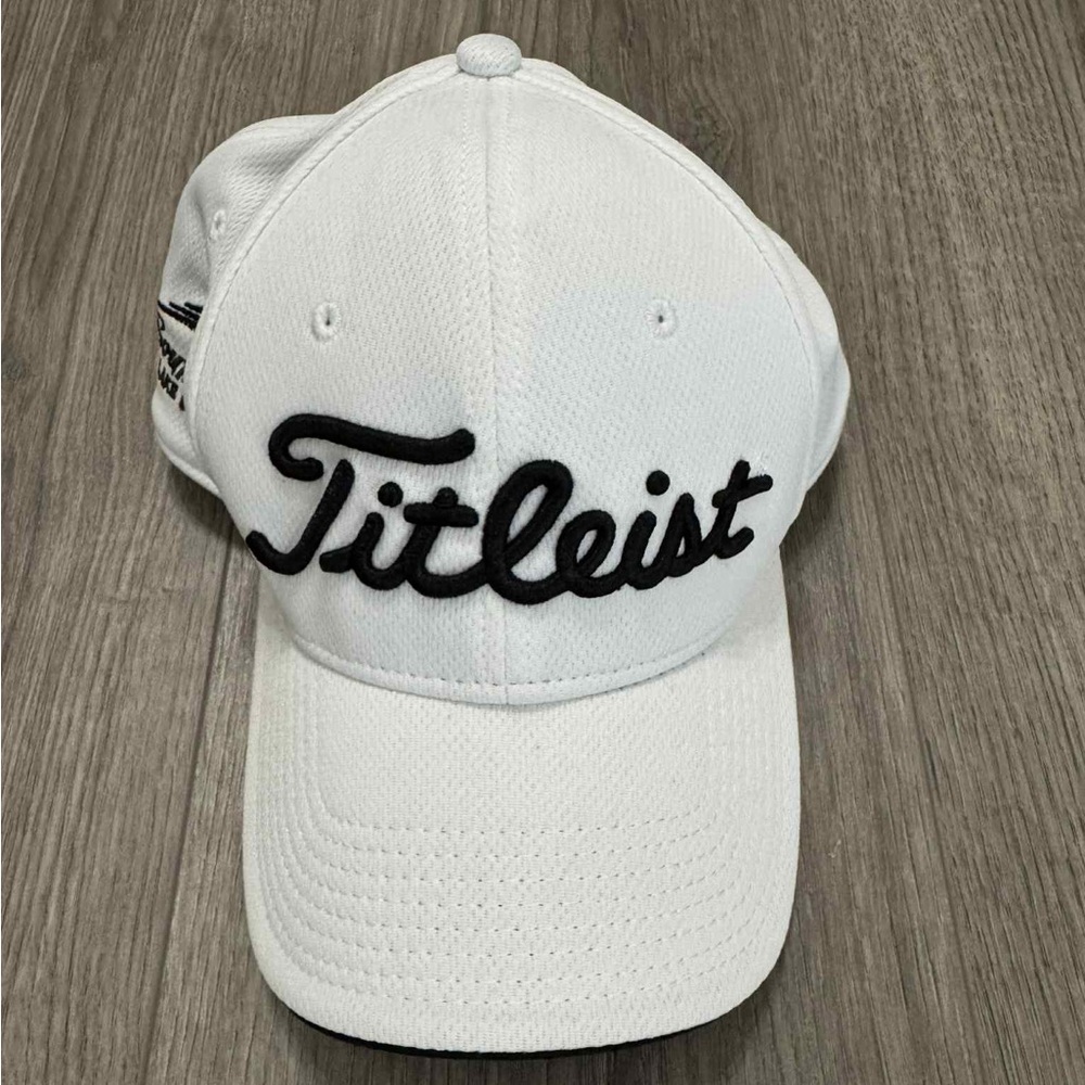 Titleist White Golf Hat with Black Embroidery